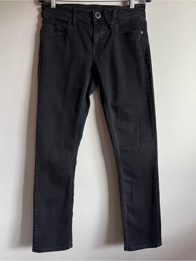 Volcom 2x4 Skinny Jeans Black Denim Size 30 Skate Streetwear